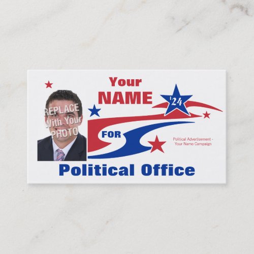 Non-Partisan Political Election Campaign Business Cards