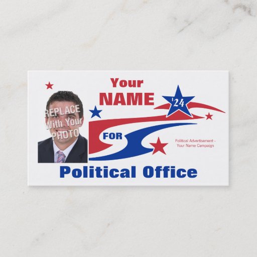 Customizable Non-Partisan Political Election Campaign Business Cards