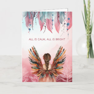 Non-Photo Bohemian Christmas Folded Holiday Card