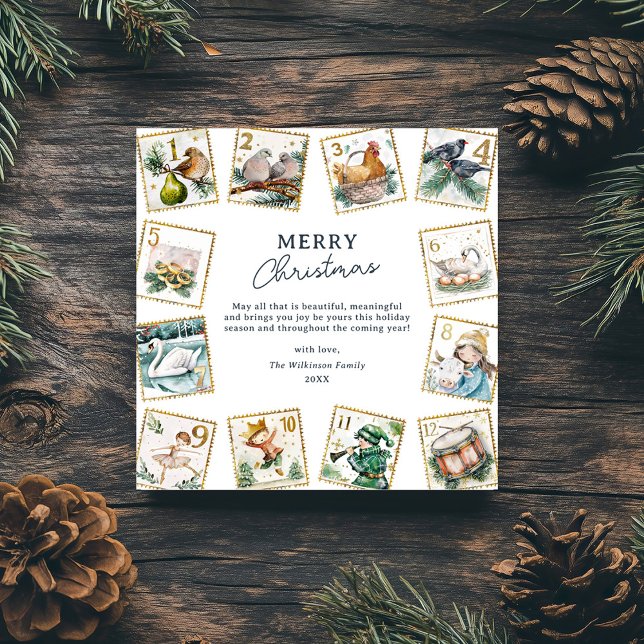 Non-Photo Counting Down To Christmas Holiday Card (Creator Uploaded)