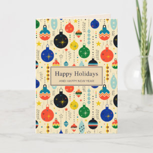 Non Photo Holiday Ornaments Card