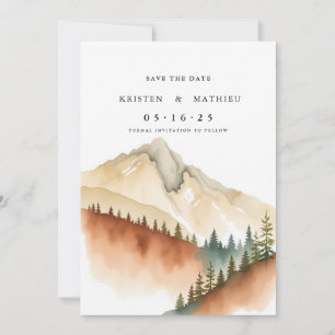 Non-Photo Printable Mountain Save The Date