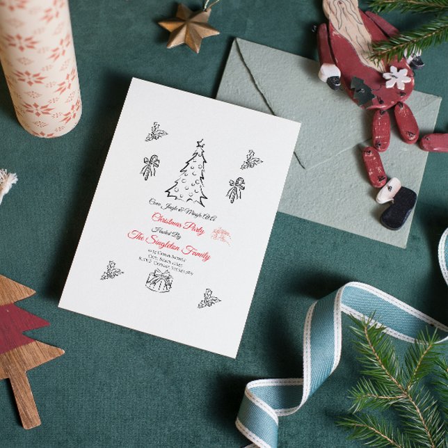 Non photo whimsical christmas save the date (Creator Uploaded)