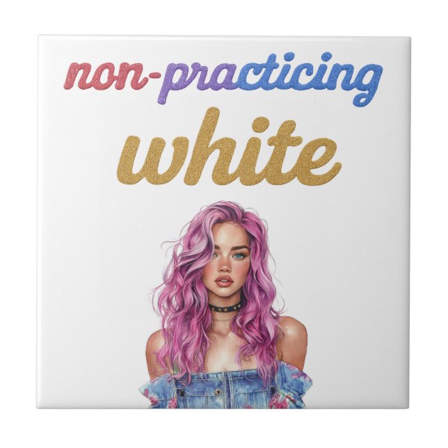 Non-practicing white ceramic tile (Front)