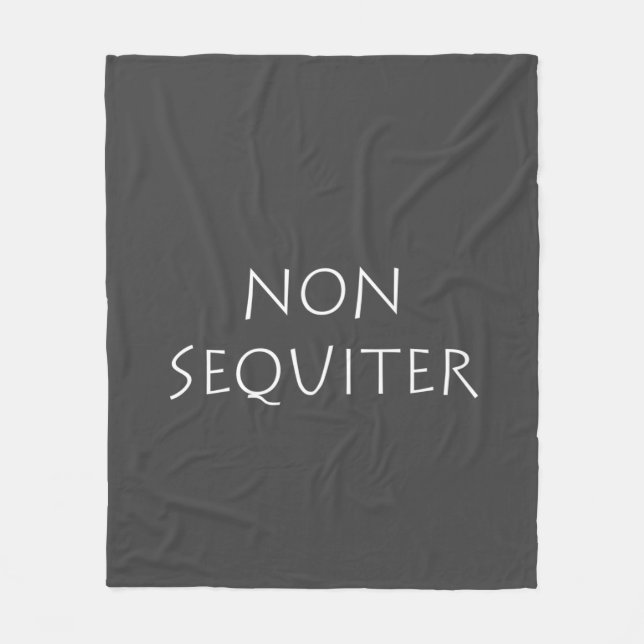 Non sequiter fleece blanket (Front)