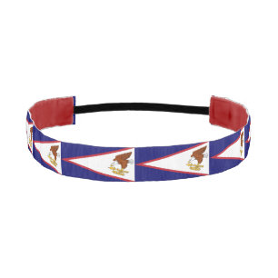 Non-Slip Headband with Flag of American Samoa
