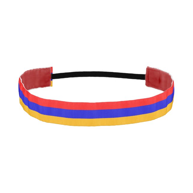 Non-Slip Headband with Flag of Armenia (Front)