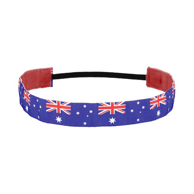Non-Slip Headband with Flag of Australia (Front)