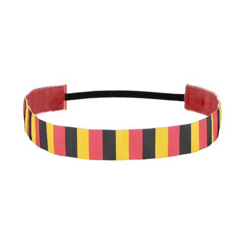 Non_Slip Headband with Flag of Belgium