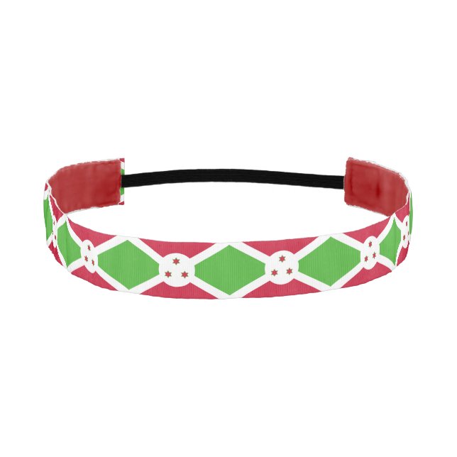 Non-Slip Headband with Flag of Burundi (Front)