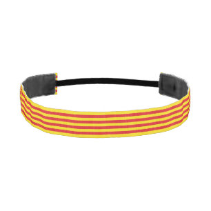 Non-Slip Headband with Flag of Catalonia
