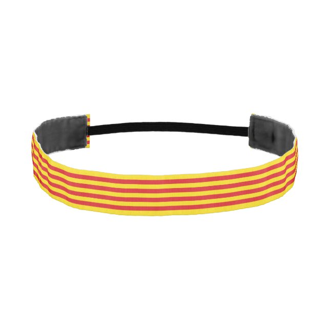 Non-Slip Headband with Flag of Catalonia (Front)