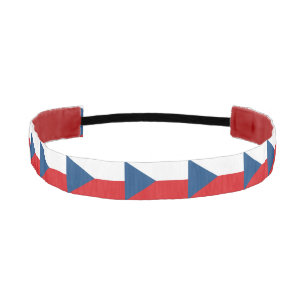 Non-Slip Headband with Flag of Czechia