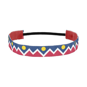 Non-Slip Headband with Flag of Denver City,, USA