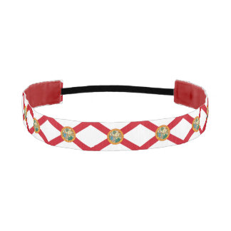Non-Slip Headband with Flag of Florida, USA