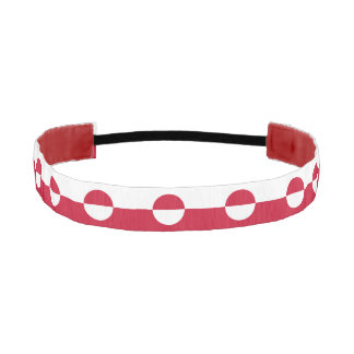 Non-Slip Headband with Flag of Greenland