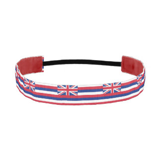 Non-Slip Headband with Flag of Hawaii, USA