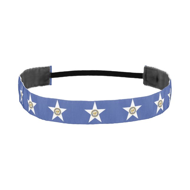 Non-Slip Headband with Flag of Houston, USA (Front)