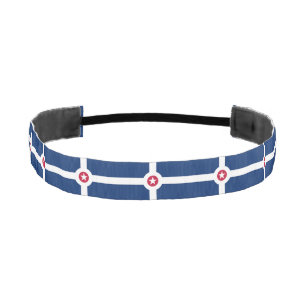 Non-Slip Headband with Flag of Indianapolis, USA