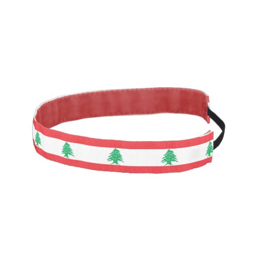 NonSlip Headband with Flag of Lebanon Zazzle
