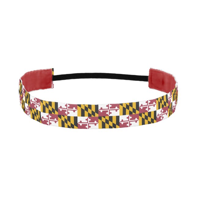Non-Slip Headband with Flag of Maryland, USA (Front)