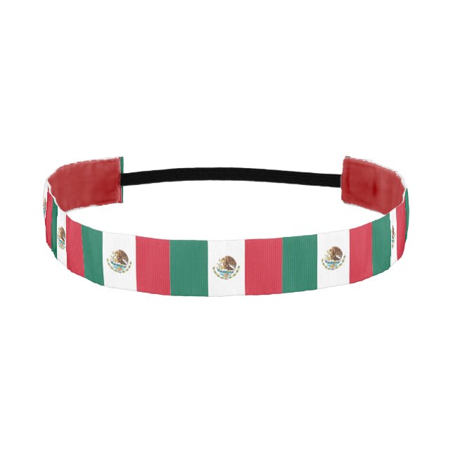 Non-Slip Headband with Flag of Mexico (Front)