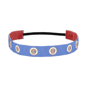 Non-Slip Headband with Flag of Minnesota, USA