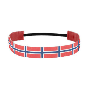 Non-Slip Headband with Flag of Norway