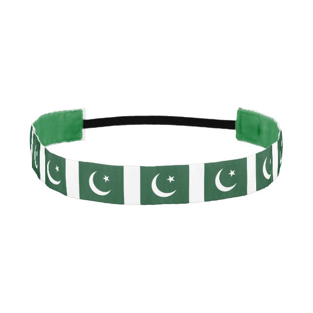 Non-Slip Headband with Flag of Pakistan (Front)