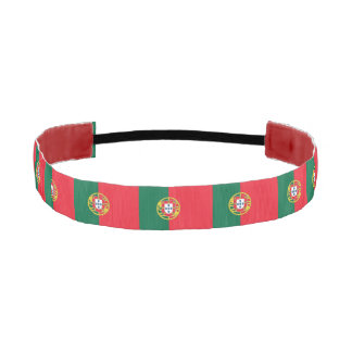 Non-Slip Headband with Flag of Portugal