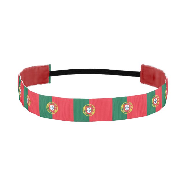 Non-Slip Headband with Flag of Portugal (Front)