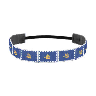 Non-Slip Headband with Flag of Quebec City