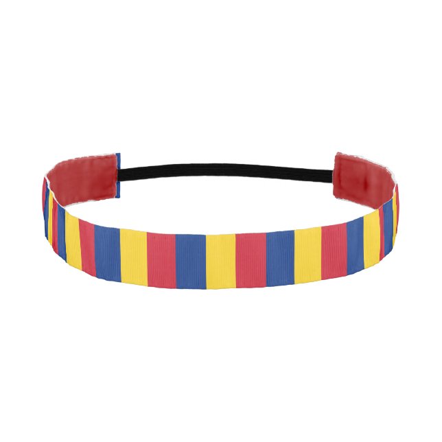 Non-Slip Headband with Flag of Romania (Front)