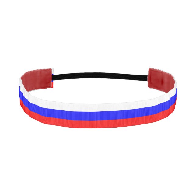 Non-Slip Headband with Flag of Russia (Front)
