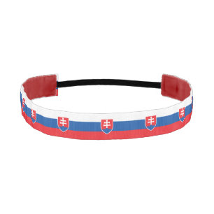 Non-Slip Headband with Flag of Slovakia