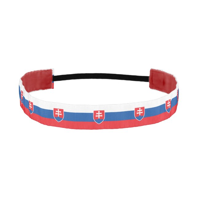 Non-Slip Headband with Flag of Slovakia (Front)