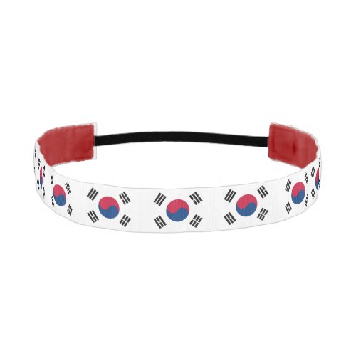 Non_Slip Headband with Flag of South Korea