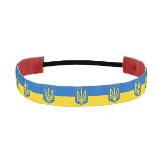 Non-Slip Headband with Flag of Ukraine