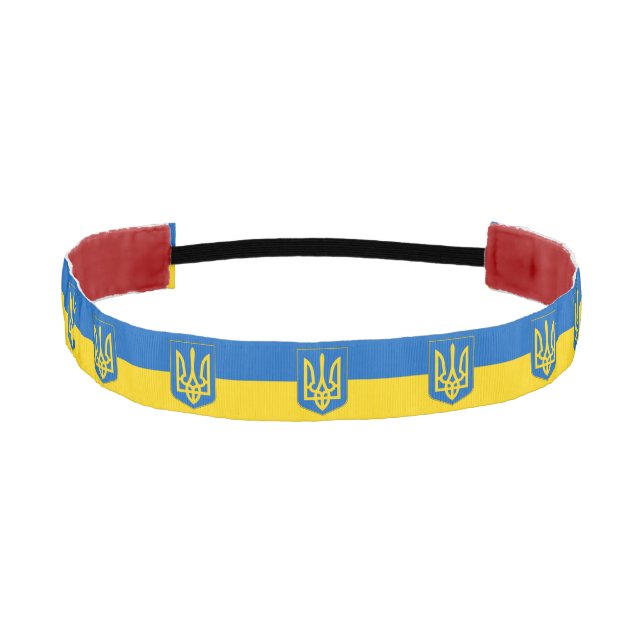 Non-Slip Headband with Flag of Ukraine (Front)