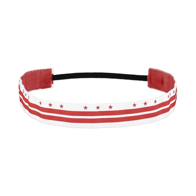 Non-Slip Headband with Flag of Washington DC, USA (Front)