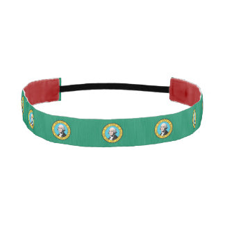 Non-Slip Headband with Flag of Washington, USA
