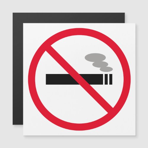 Non smoking magnet Forbidden to smoke cigarettes