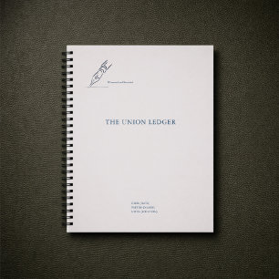 Non traditional Civil Ceremony Wedding  Notebook