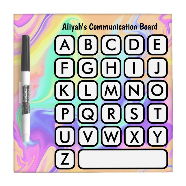 Non-Verbal Autistic, Apraxia Communication Board (Front)