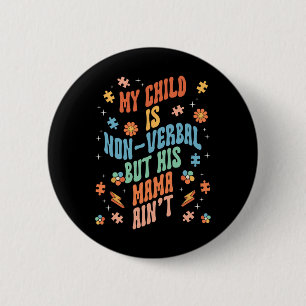 Non Verbyl Autistic Nonspeaking Speech Button