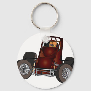 Non-wing sprint car #1 keychain