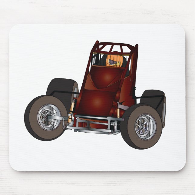 Non-wing sprint car #1 mouse pad (Front)