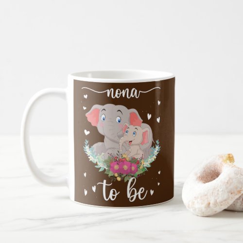 Nona To Be Elephant Baby Cute  Coffee Mug