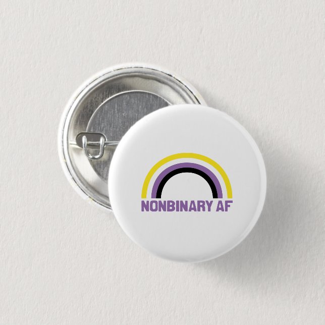Nonbinary AF Button (Front & Back)