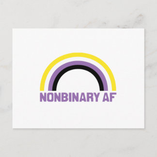 Nonbinary AF Postcard